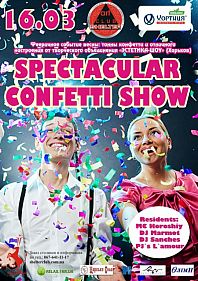 Spectacular confetti show