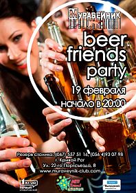 Beer friends party
