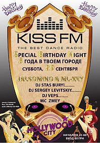 Happy birthday Kiss FM