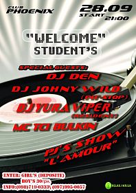 "Welcome"  student's