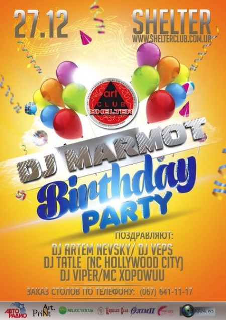 DJ Marmot Birthday party