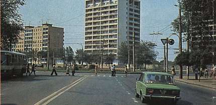 Вид з проспекту Гагаріна на площу Горького, 1979 рік