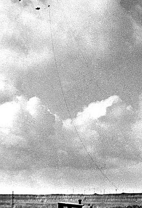 Дирижабль для підсвічування кар'єру Інгулецького ГЗК, 1965