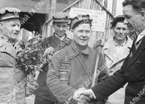 Гірник копальні ім. К. Лібкнехта тресту «Кривбасруда», 1949 рік