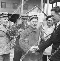 Гірник копальні ім. К. Лібкнехта тресту «Кривбасруда», 1949 рік