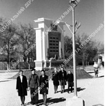 Вид нового скверу на Центральній площі, 1949 рік