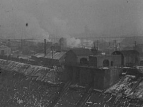  Панорама будівництва нової електростанції у Кривому Розі, 1929 рік