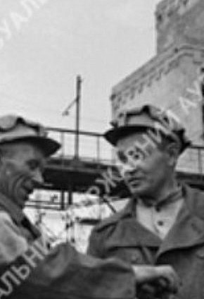 Робітники шахти «Гігант» шахтоуправління ім. Ф. Е. Дзержинського, 1948 рік