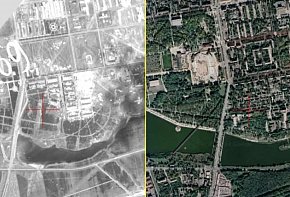 Парк металургійного заводу (нині парк ім.Б.Хмельницького) у 1941 рік