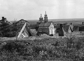 Землянки рудокопів, початок ХХ століття