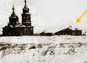 Вид на Свято-Миколаївську церкву та школу (1902-1963)