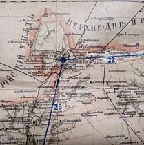Кривий Ріг та околиці на карті Херсонського повіту 1903 року (з доповненнями 1910 року)