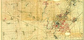 Унікальна докладна карта Криворіжжя середини 1920-х років з військовими доповненнями станом на 1943 рік