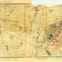 Унікальна докладна карта Криворіжжя середини 1920-х років з військовими доповненнями станом на 1943 рік