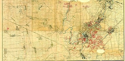 Унікальна докладна карта Криворіжжя середини 1920-х років з військовими доповненнями станом на 1943 рік