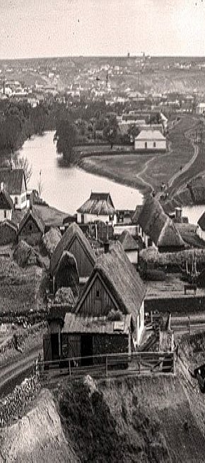 Вид на містечко Кривий Ріг та річку Саксагань із Тарапаківської гори