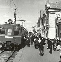 Електропоїзд, Нікополь - Довгинцеве (Кривий Ріг-Головний), 1951 рік.