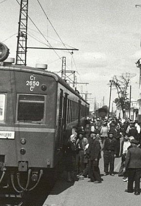 Електропоїзд, Нікополь - Довгинцеве (Кривий Ріг-Головний), 1951 рік.