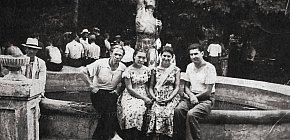 Колишній парк Колачевського, РУ ім. Орджонікідзе святкує День Шахтаря, 1955 рік