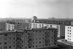 Вид на житловий масив 129-го кварталу, 1975 рік