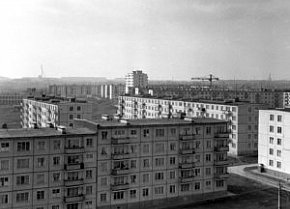 Вид на житловий масив 129-го кварталу, 1975 рік