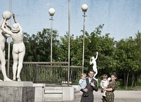 Соцмісто. Скульптури в парку ім. Богдана Хмельницького, 1950-ті роки