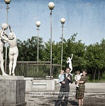 Соцмісто. Скульптури в парку ім. Богдана Хмельницького, 1950-ті роки