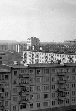 Вид на житловий масив 129-го кварталу, 1975 рік