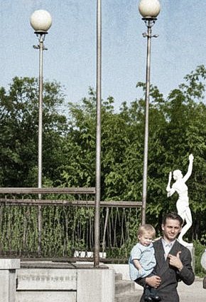 Соцмісто. Скульптури в парку ім. Богдана Хмельницького, 1950-ті роки