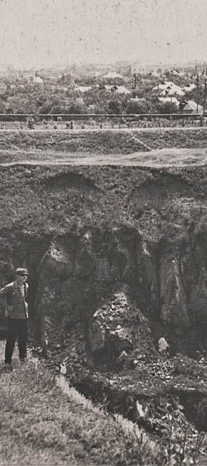 Гранітний кар'єр біля Саксагані на Мудрьоній. Перша половина 1960-х років