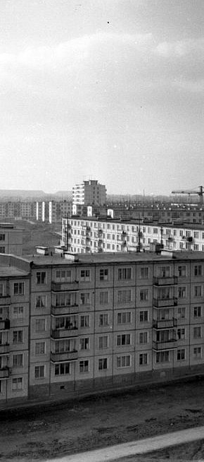 Вид на житловий масив 129-го кварталу, 1975 рік