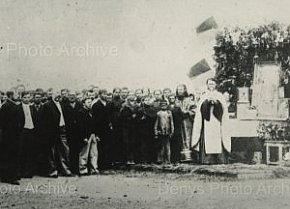 Служба на честь початку робіт на Деконському кар'єрі