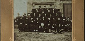 Робітники електромеханічного відділу Галковського рудника, 1907 рік