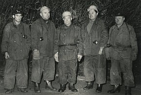 Керівництво шахти «Родина», орієнтовно 1970-ті роки