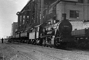 Трофейний потяг BR 55 на коліях ПівдГЗК, 1959 рік