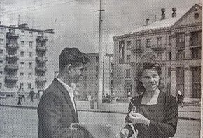 Готель навпроти палацу культури Центрального гірничо збагачувального комбінату, 1968 рік