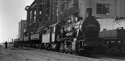 Трофейний потяг BR 55 на коліях ПівдГЗК, 1959 рік