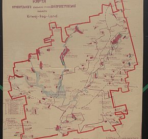 Карта Криворіжжя, 1941-1942 роки