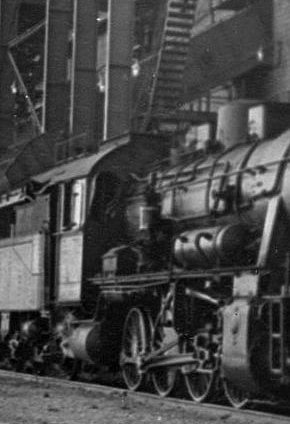 Трофейний потяг BR 55 на коліях ПівдГЗК, 1959 рік