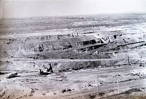 Південно-західний борт Глеюватського кар’єру ЦГЗК, 1978-1979 років