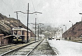 Проріз по вулиці Модрівській (Прорізна), кінець 1960-х років