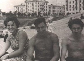 Відпочинок на штучних ставках у балці Сухенькій, кінець 1950-х