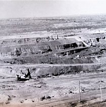 Південно-західний борт Глеюватського кар’єру ЦГЗК, 1978-1979 років