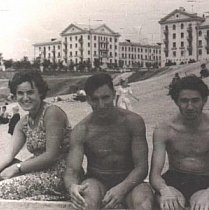 Відпочинок на штучних ставках у балці Сухенькій, кінець 1950-х