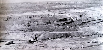 Південно-західний борт Глеюватського кар’єру ЦГЗК, 1978-1979 років