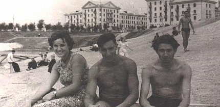 Відпочинок на штучних ставках у балці Сухенькій, кінець 1950-х