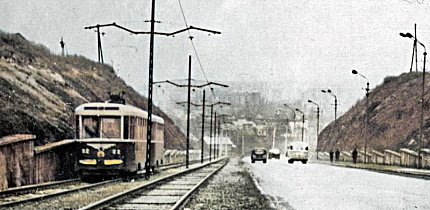 Проріз по вулиці Модрівській (Прорізна), кінець 1960-х років