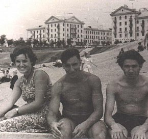 Відпочинок на штучних ставках у балці Сухенькій, кінець 1950-х
