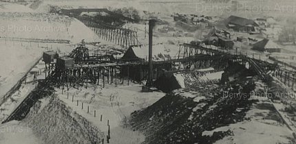 Криворіжжя, вид на засніжений рудник