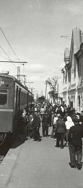 Електропотяг Нікополь - Довгинцеве, 1951 рік.